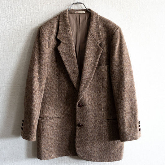 PAPAS x Harris Tweed 2B Tweed Tailored Jacket Size M46