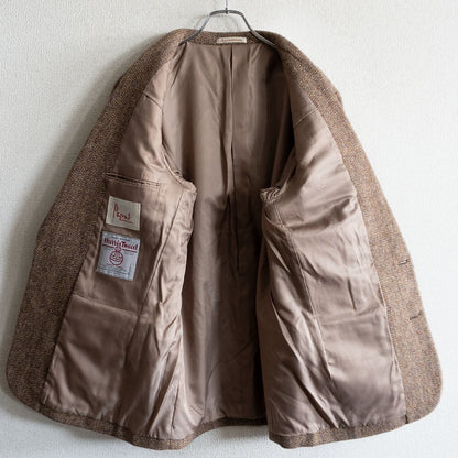 PAPAS x Harris Tweed 2B Tweed Tailored Jacket Size M46