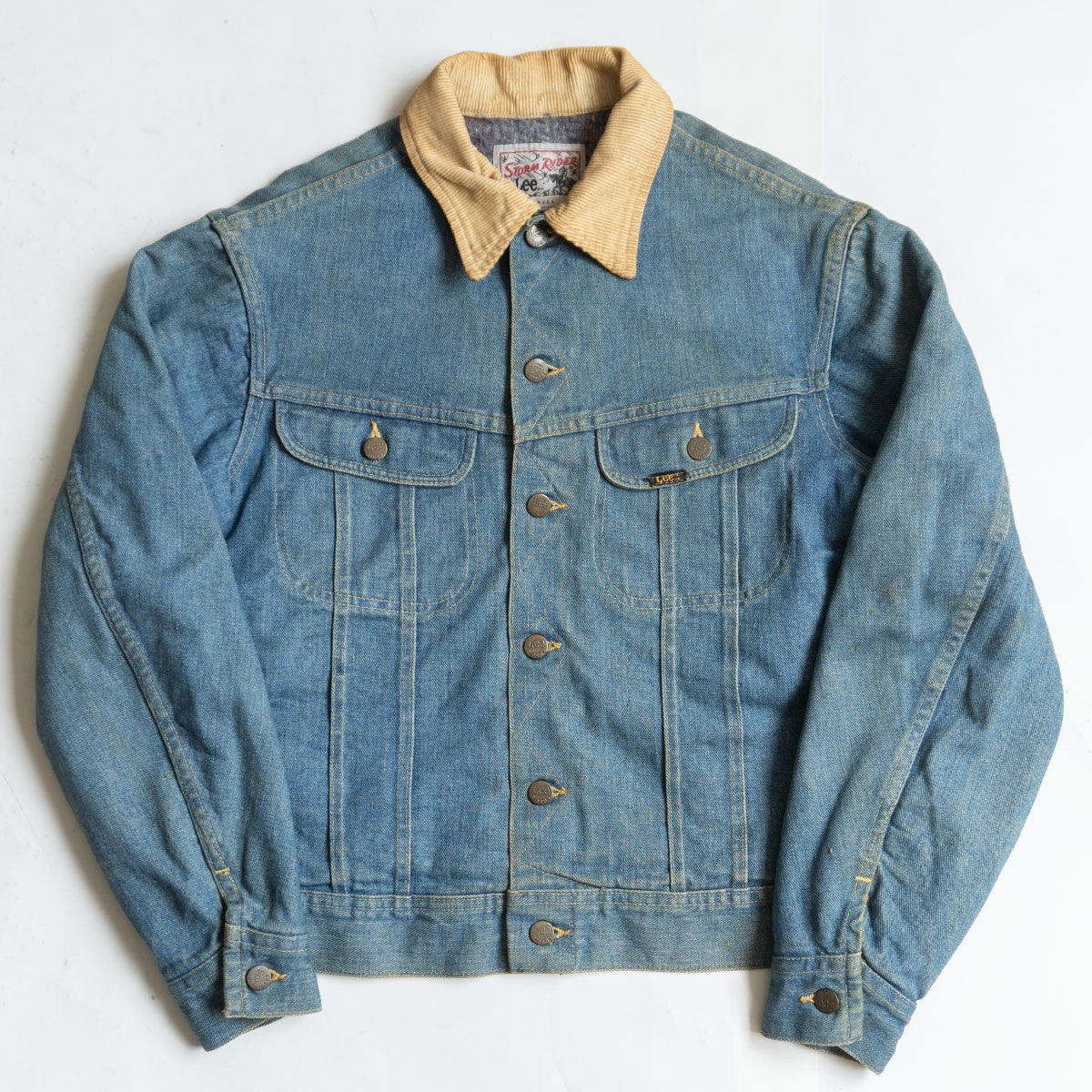LEE 80s Storm Rider Blanket Lined Denim Jacket Size M