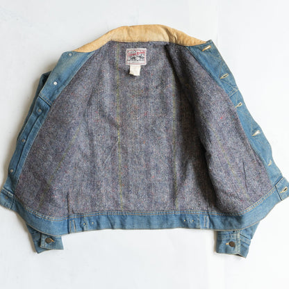 LEE 80s Storm Rider Blanket Lined Denim Jacket Size M