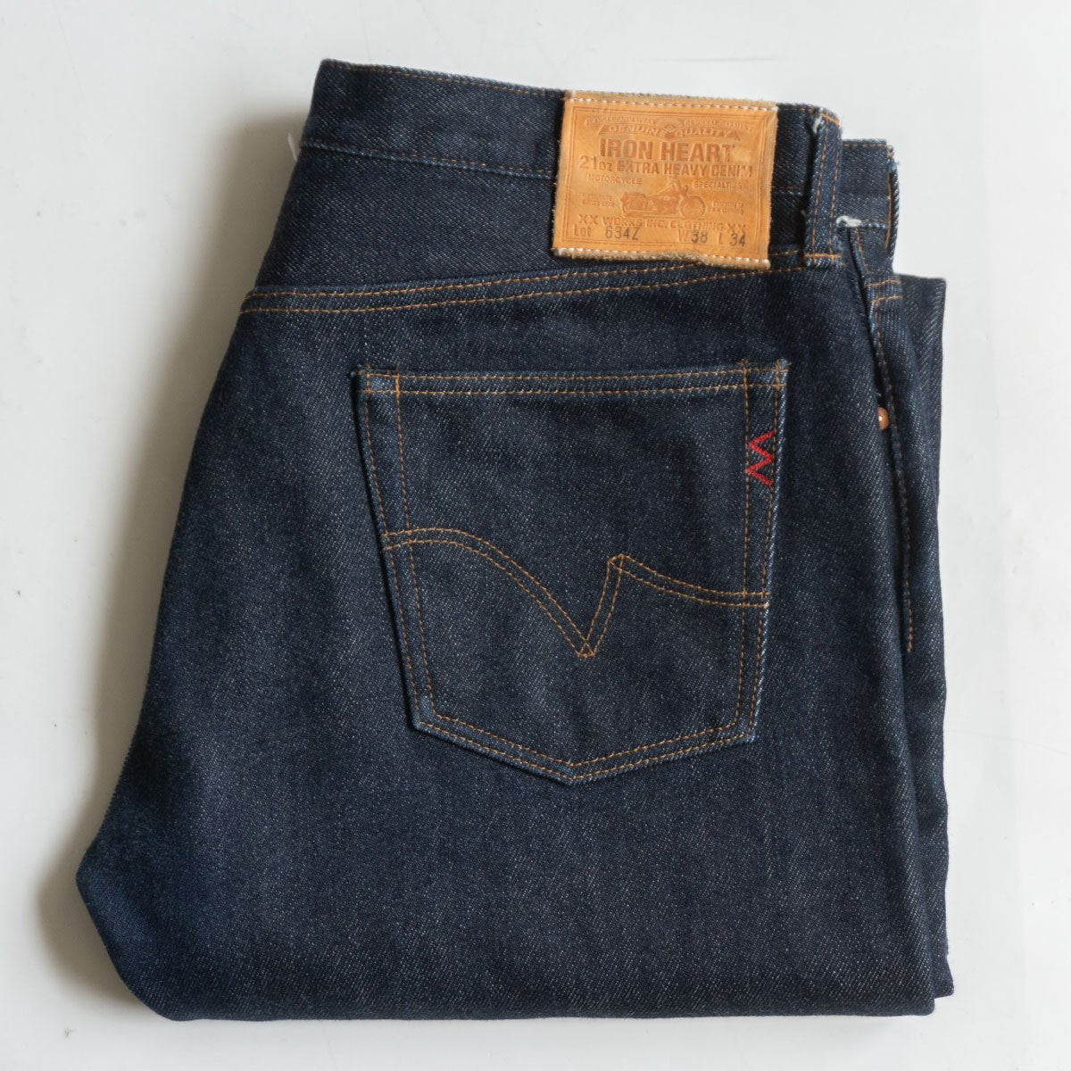 IRON HEART Lot 634S 21oz Extra Heavy Denim Dark Size 36