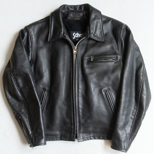 SCHOTT 642 Made in USA Collared Single Rider Jacket Size XXS