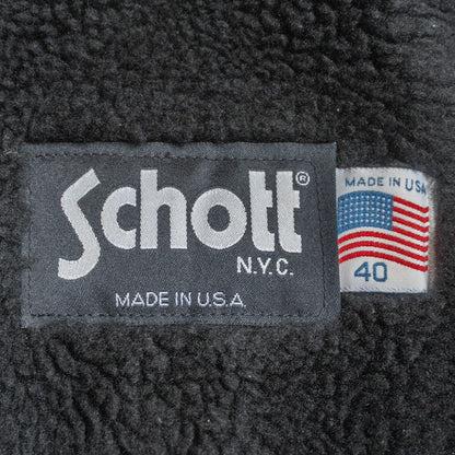 SCHOTT 642 Made in USA Collared Single Rider Jacket Size XXS