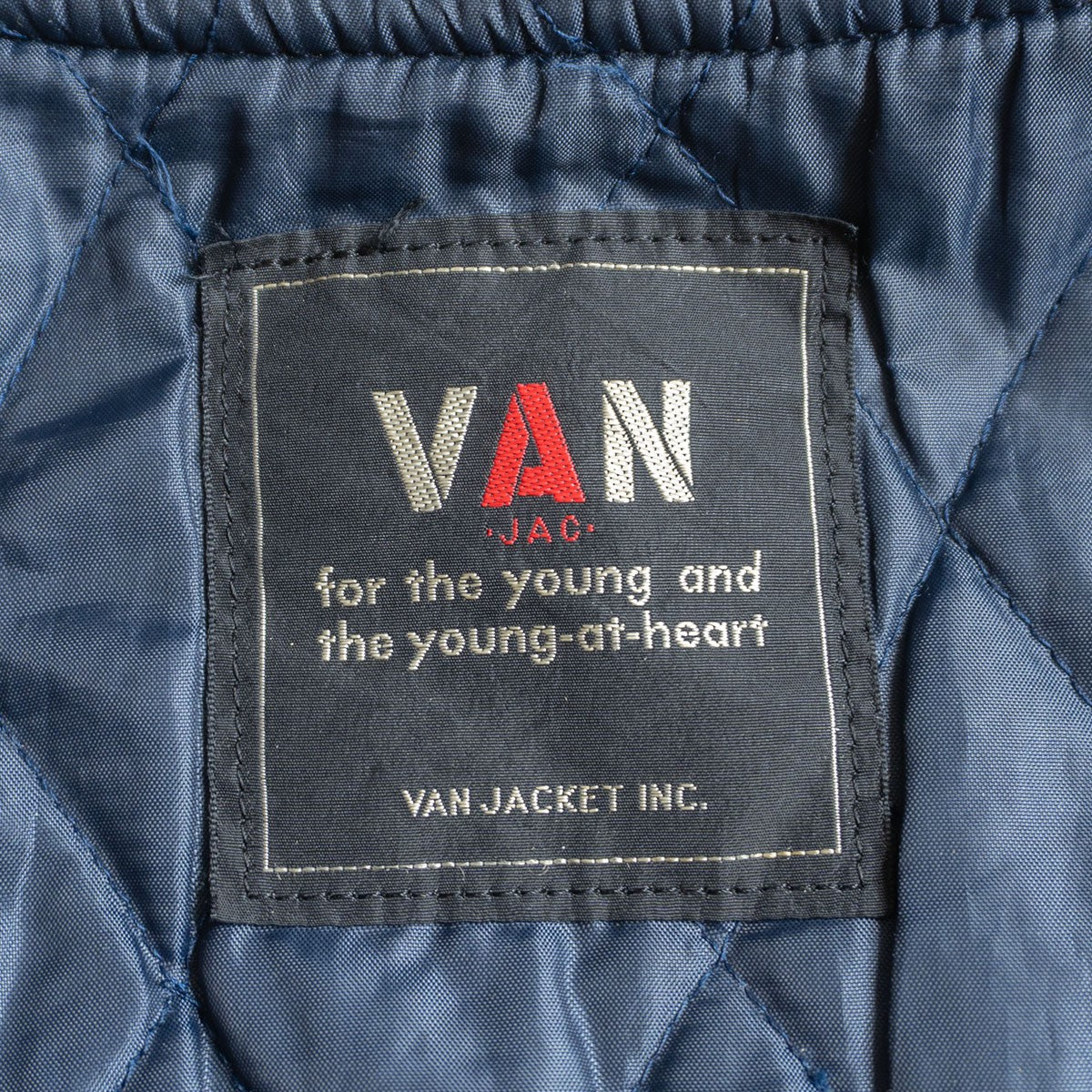 VAN JAC Wool Leather Sleeve Varsity Jacket Size L
