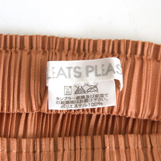 PLEATS PLEASE Pleated Skirt Orange Size 2
