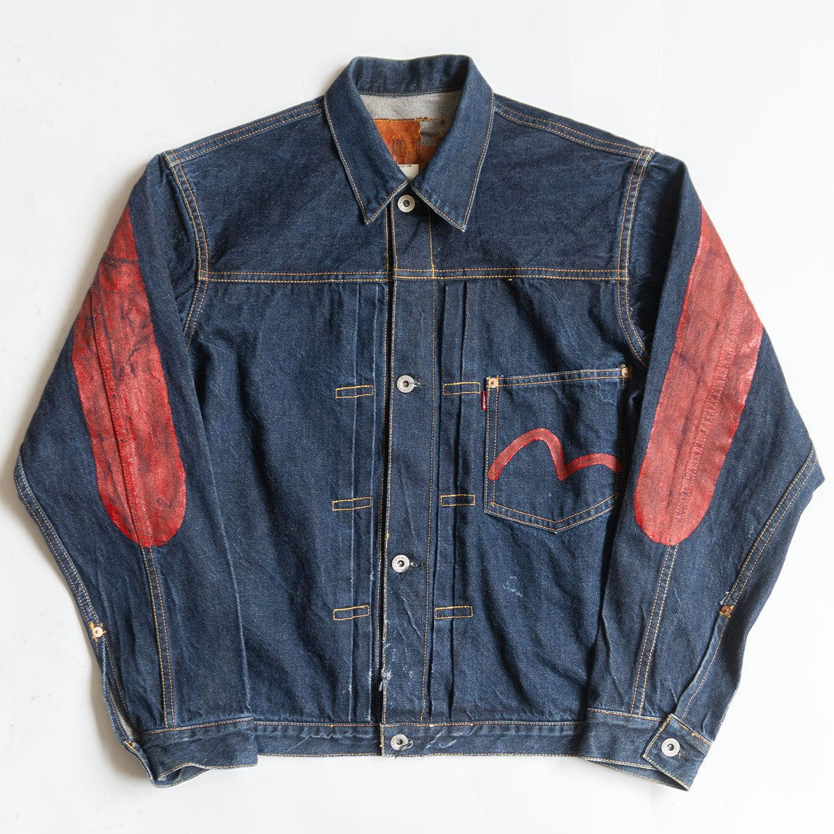 EVISU WWII 1st Type 4-Button Denim Jacket Size XXS