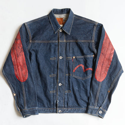 EVISU WWII 1st Type 4-Button Denim Jacket Size XXS