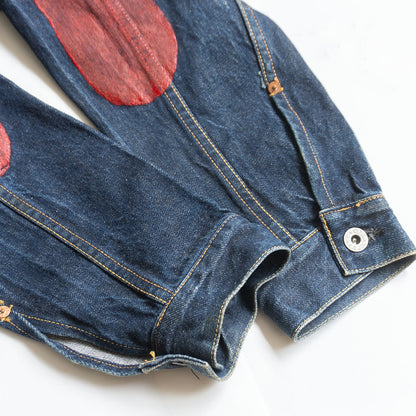 EVISU WWII 1st Type 4-Button Denim Jacket Size XXS