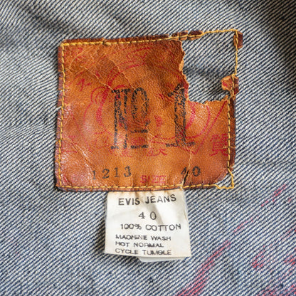 EVISU WWII 1st Type 4-Button Denim Jacket Size XXS
