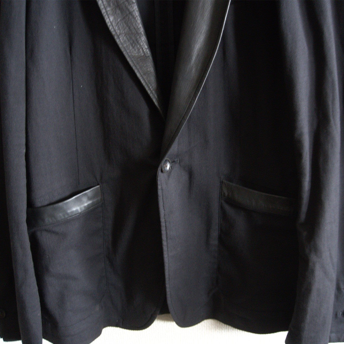 ISAMU KATAYAMA BACKLASH Cotton Cow Leather Tailored Size M