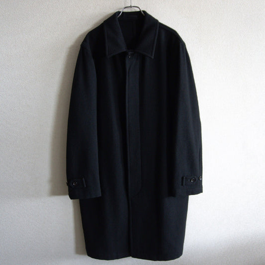 COMME des GARCONS HOMME 00s Wool Balmacaan Coat Black Size M