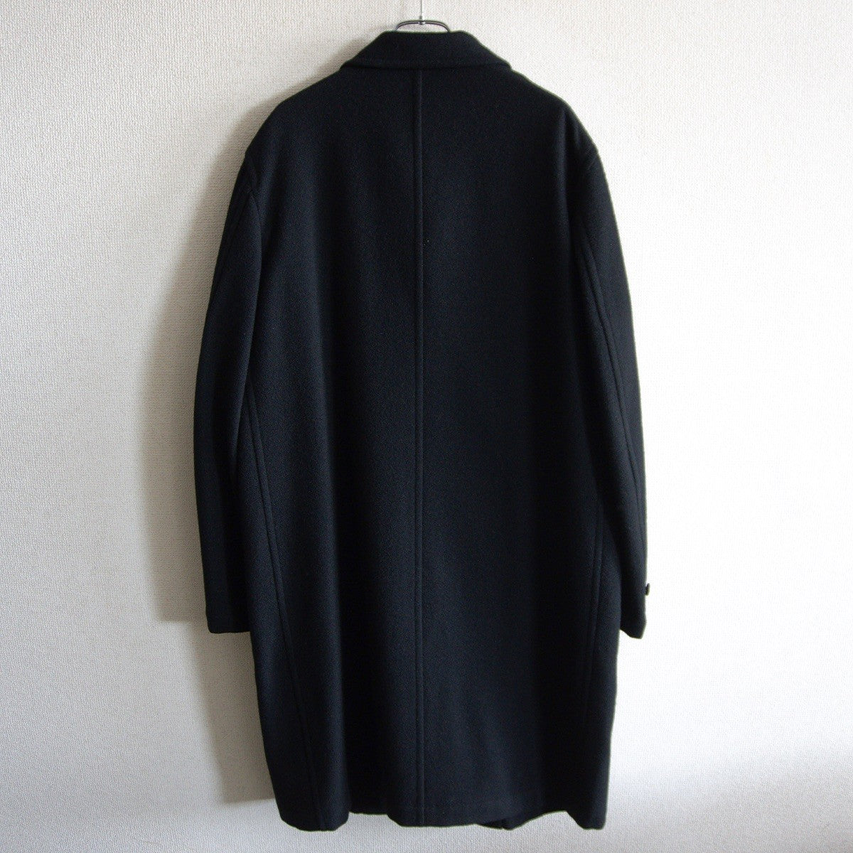 COMME des GARCONS HOMME 00s Wool Balmacaan Coat Black Size M