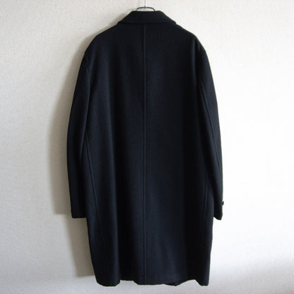 COMME des GARCONS HOMME 00s Wool Balmacaan Coat Black Size M