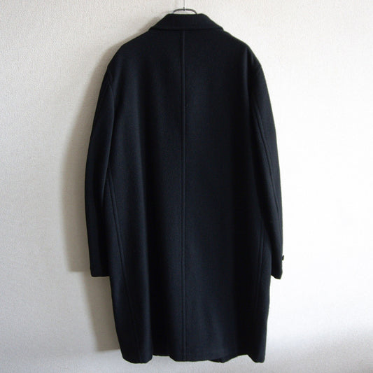 COMME des GARCONS HOMME 00s Wool Balmacaan Coat Black Size M