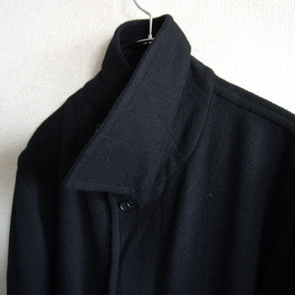 COMME des GARCONS HOMME 00s Wool Balmacaan Coat Black Size M