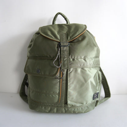 PORTER TANKER Sage Green Nylon Backpack Size ONE SIZE