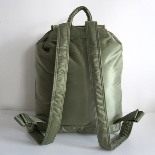 PORTER TANKER Sage Green Nylon Backpack Size ONE SIZE