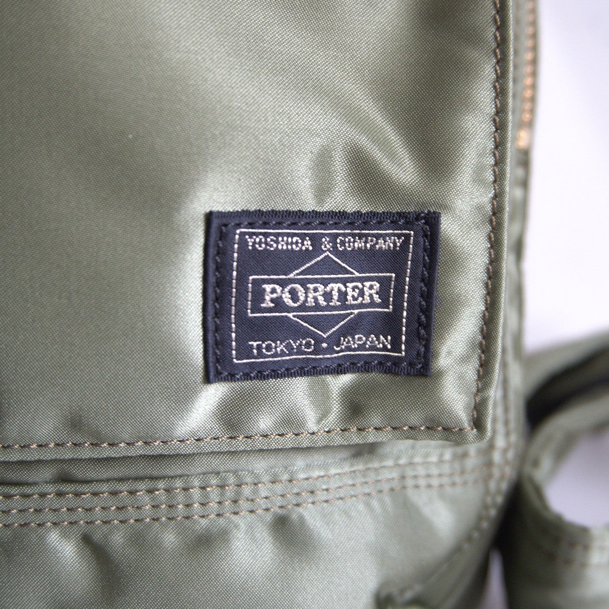PORTER TANKER Sage Green Nylon Backpack Size ONE SIZE