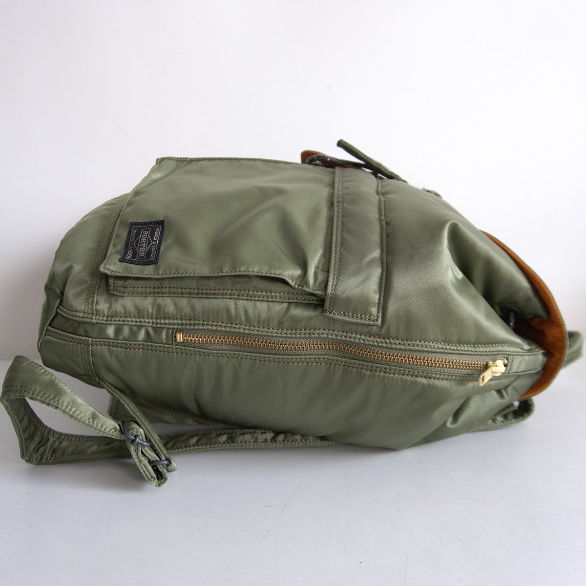 PORTER TANKER Sage Green Nylon Backpack Size ONE SIZE