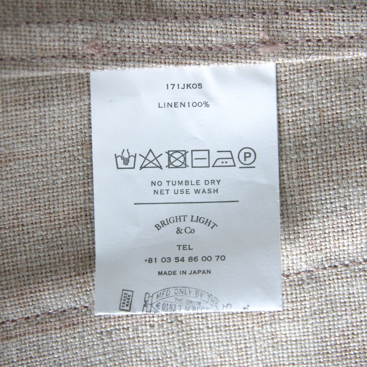 OLD JOE Linen Shawl Collar Wrapped Chore Coat Size 36