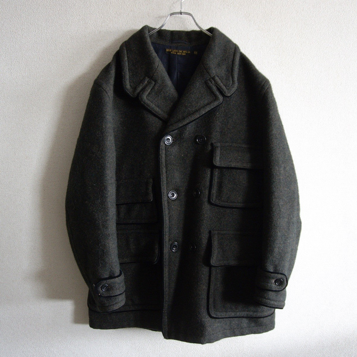 FREEWHEELERS Stieglitz Wool Melton Double-Breasted Size S