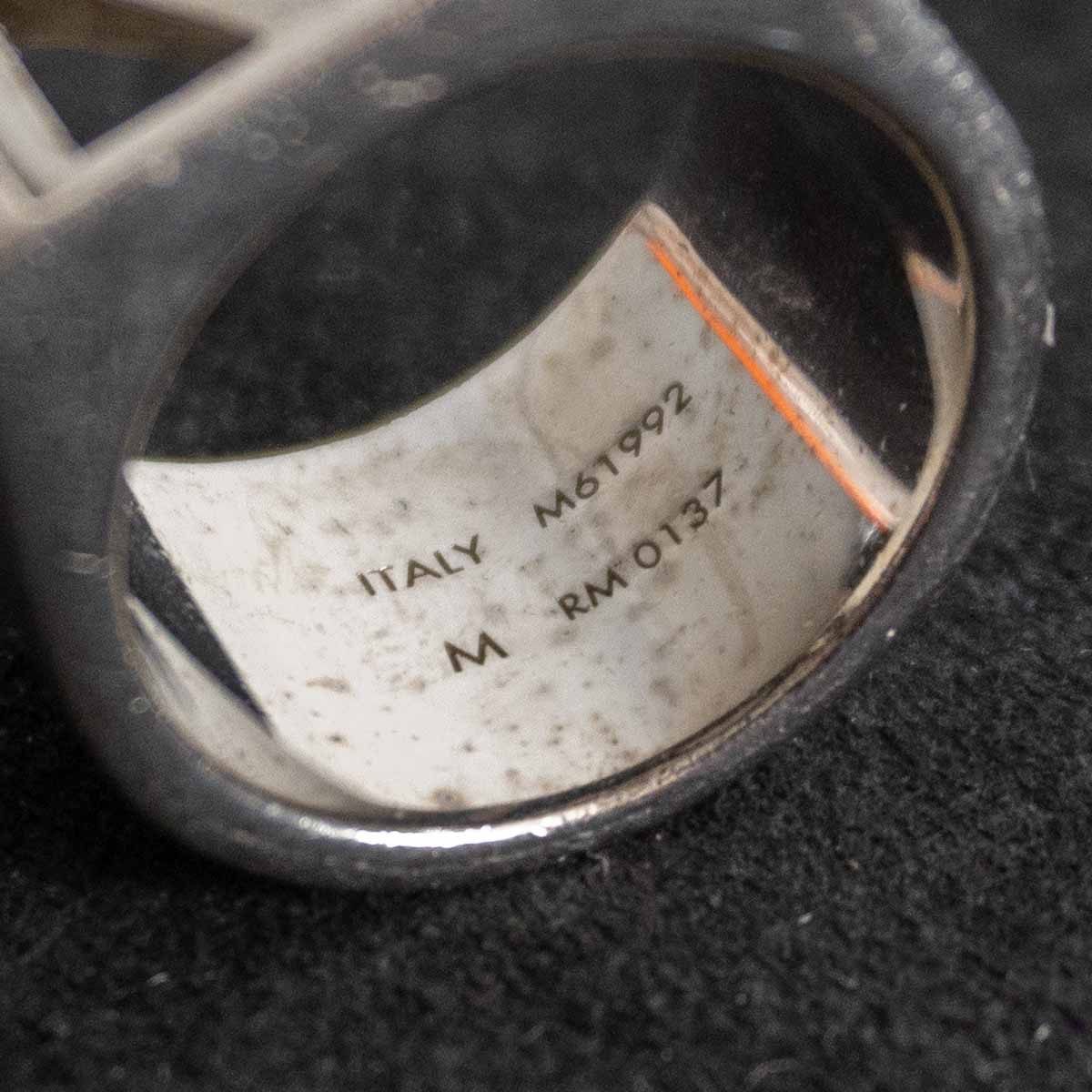 LOUIS VUITTON M61992 V Square Ring Size ONE SIZE
