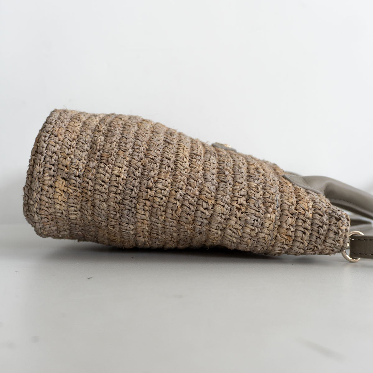 HELEN KAMINSKI Leather Handle Raffia 2-Way Size ONE SIZE