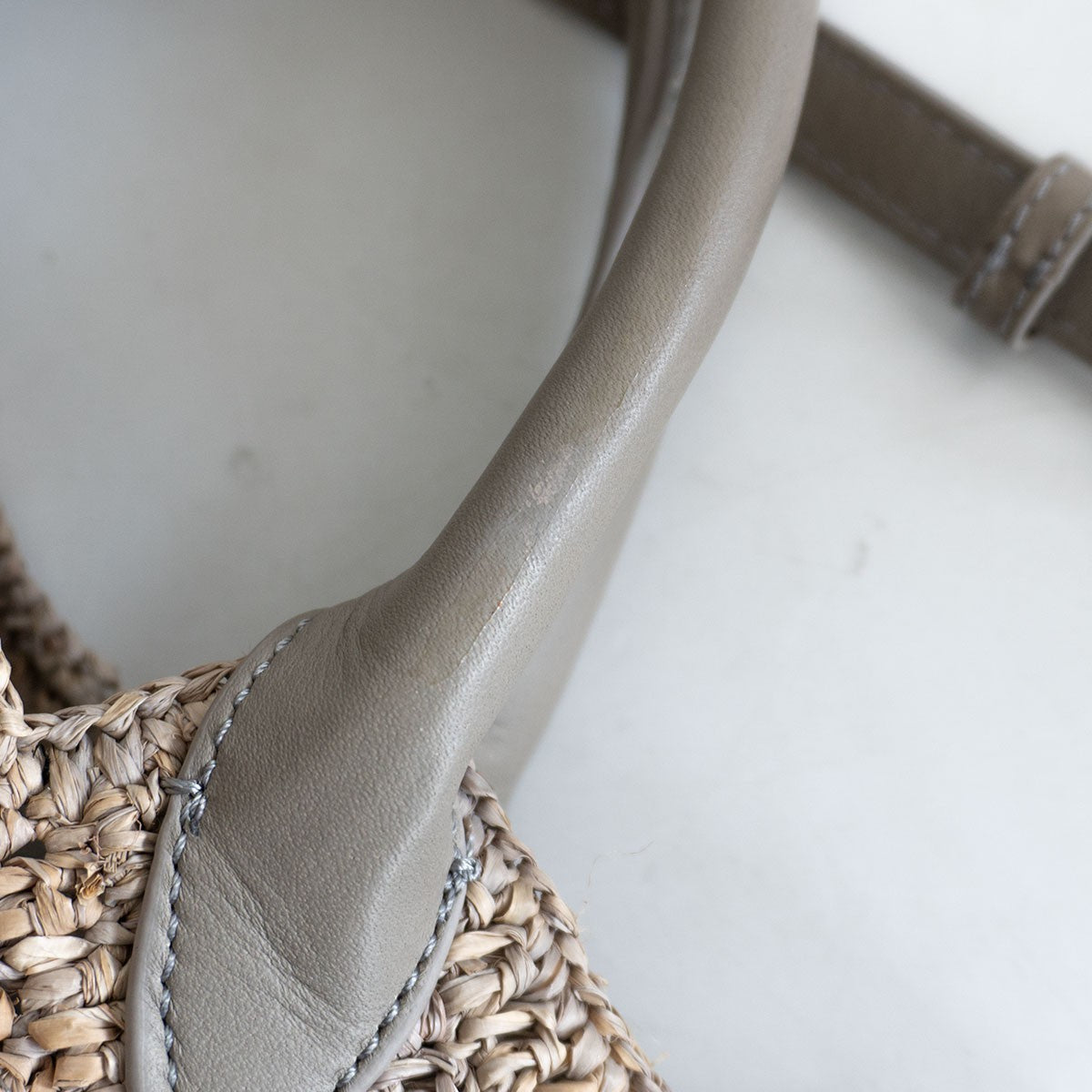 HELEN KAMINSKI Leather Handle Raffia 2-Way Size ONE SIZE