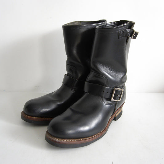 REDWING 2011 2268 Engineer Boots Black Made in USA Size 9.5D
