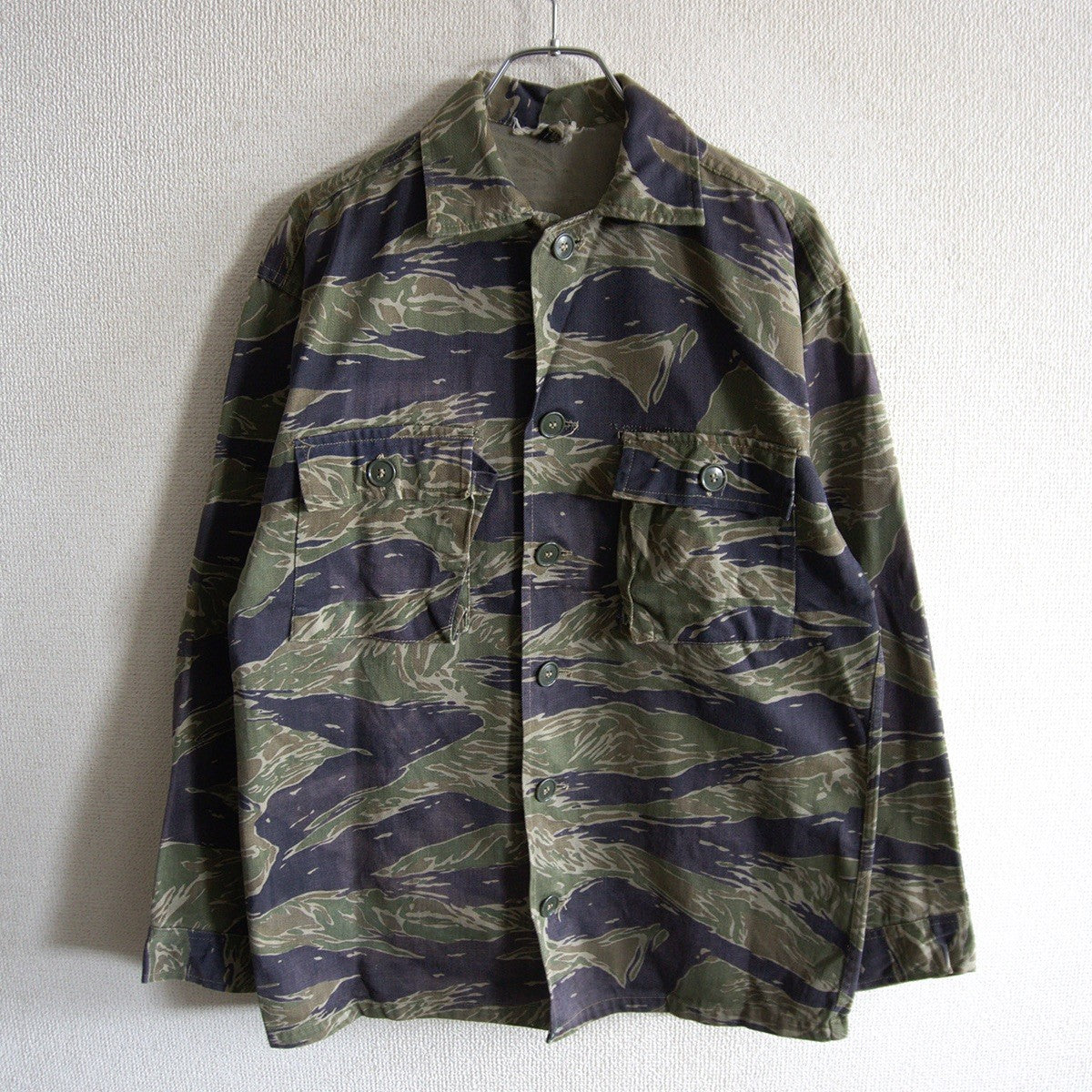NAM 60s US Military Vietnam War Tiger Stripe Shirt Size S