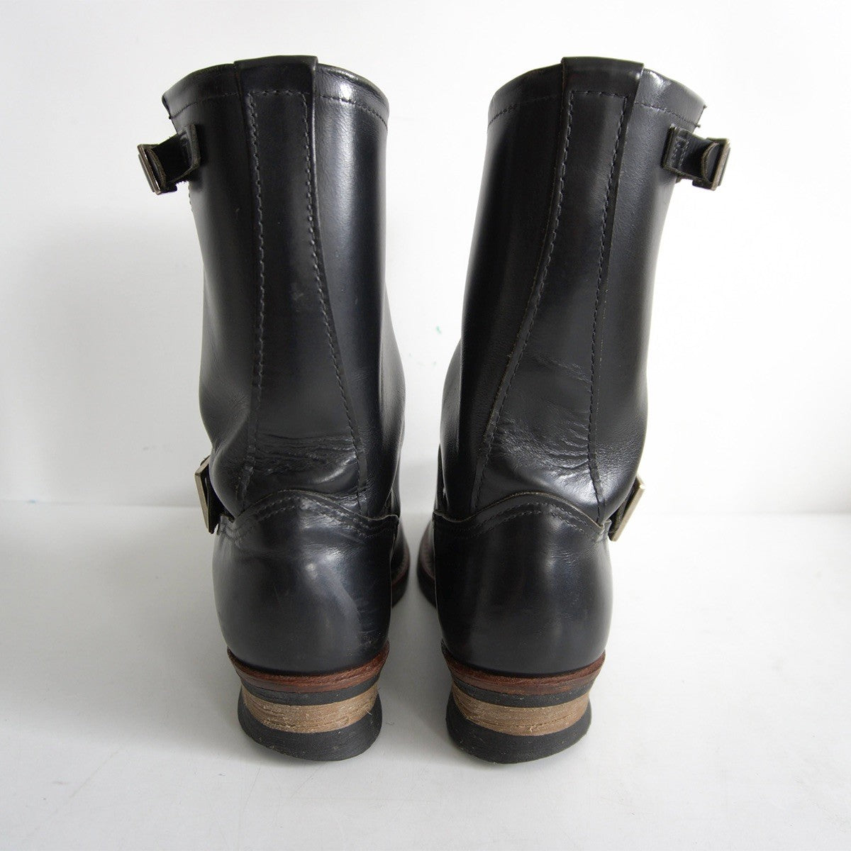 REDWING 2011 2268 Engineer Boots Black Made in USA Size 9.5D