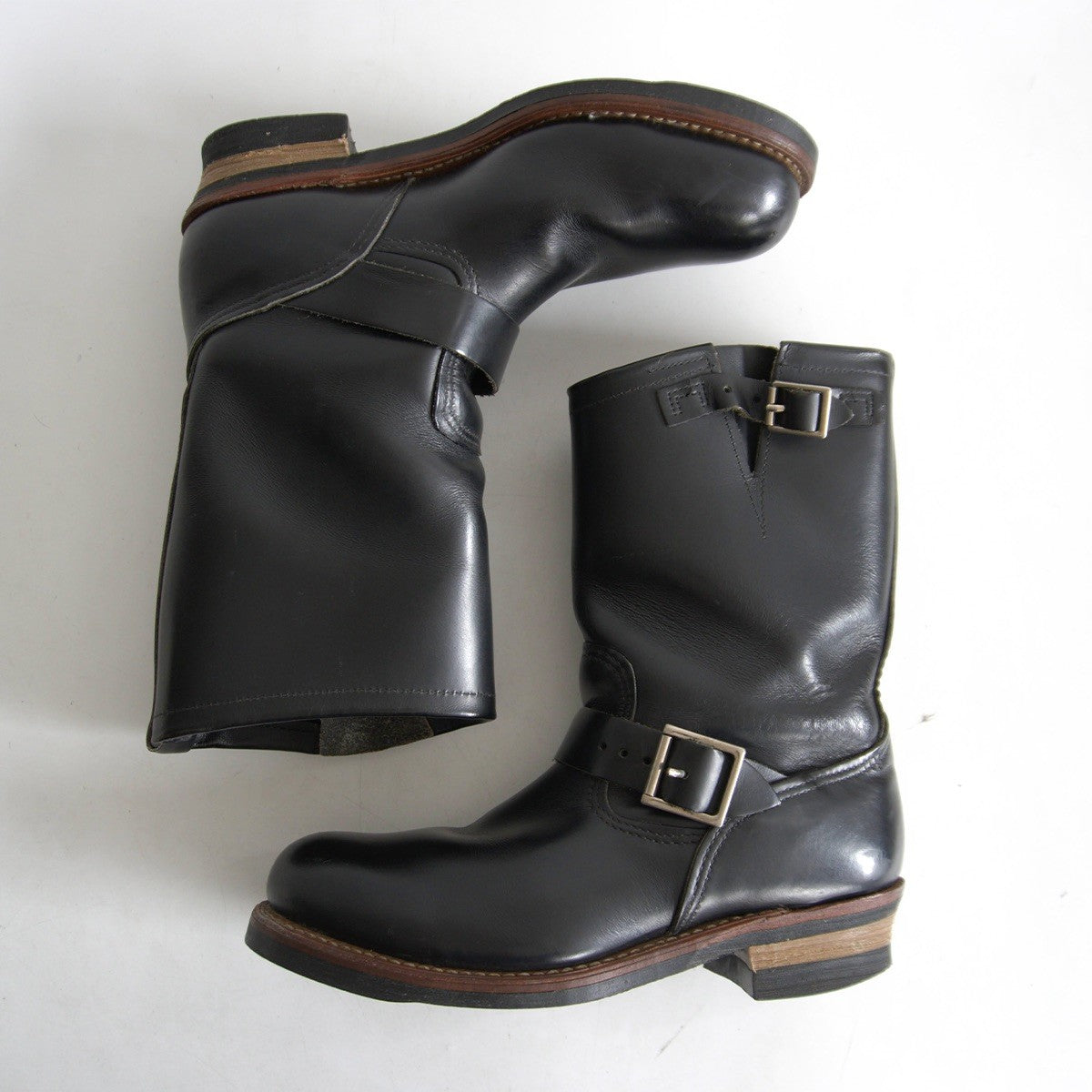 REDWING 2011 2268 Engineer Boots Black Made in USA Size 9.5D