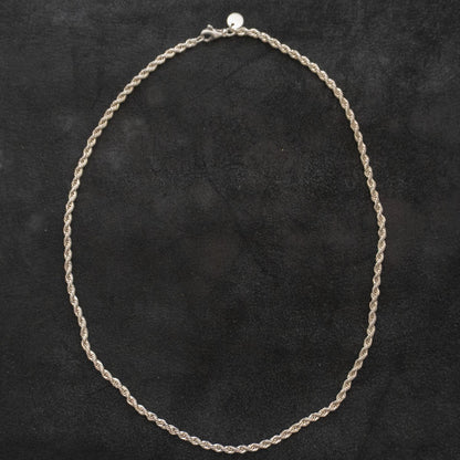 TIFFANY Sterling Silver Twisted Rope Chain Size ONE SIZE