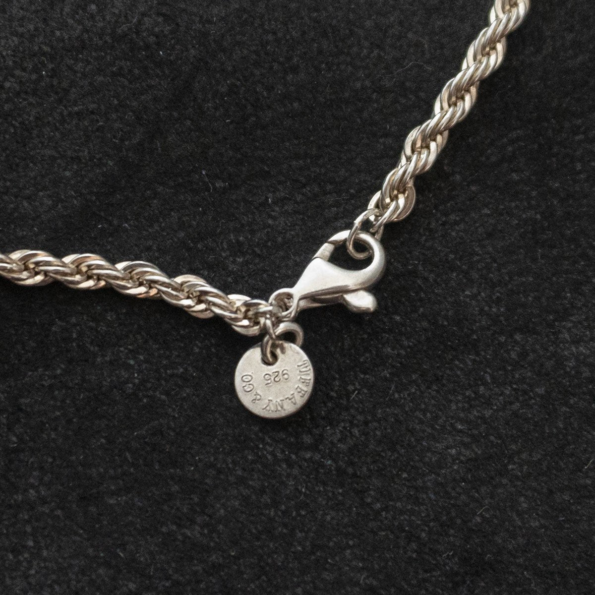 TIFFANY Sterling Silver Twisted Rope Chain Size ONE SIZE