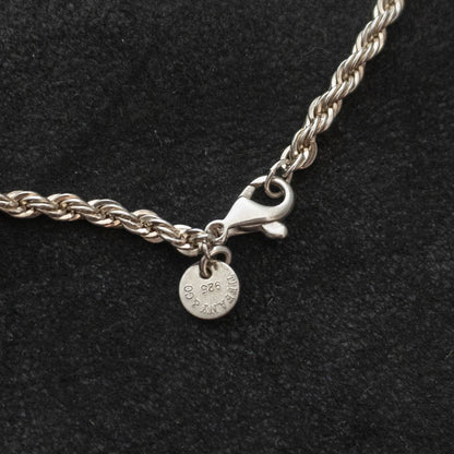 TIFFANY Sterling Silver Twisted Rope Chain Size ONE SIZE