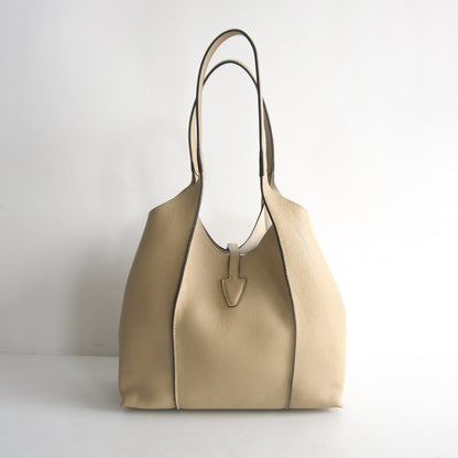 TOD'S T Timeless Hammered Leather Shopping Bag Size ONE SIZE