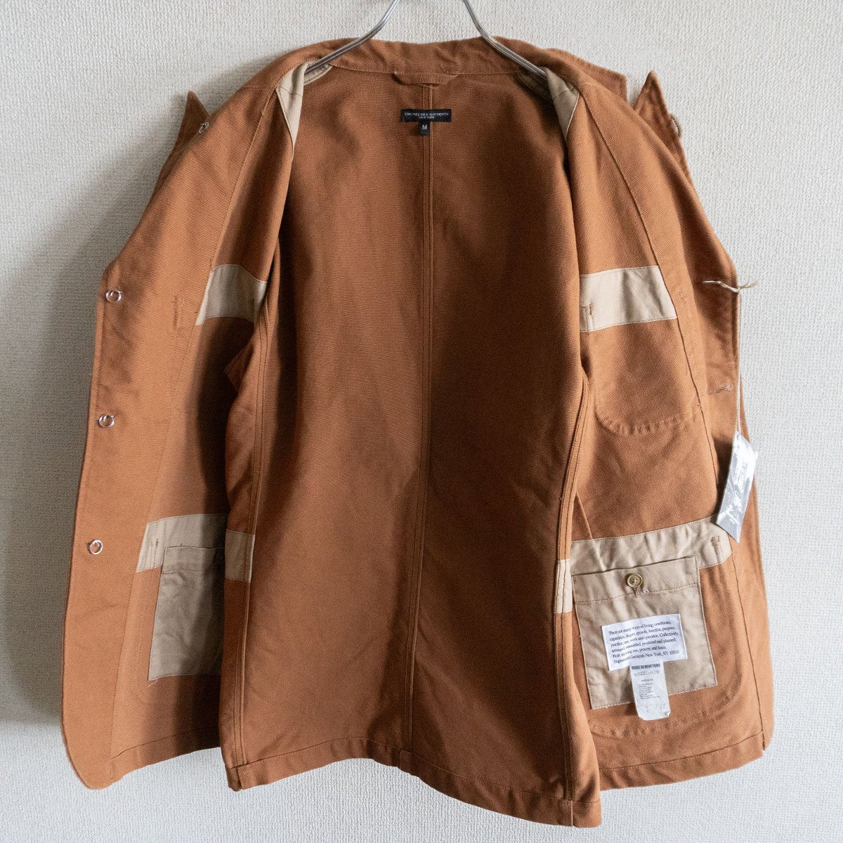 Engineered Garments Bedford Duck Canvas Brown Jacket Size M