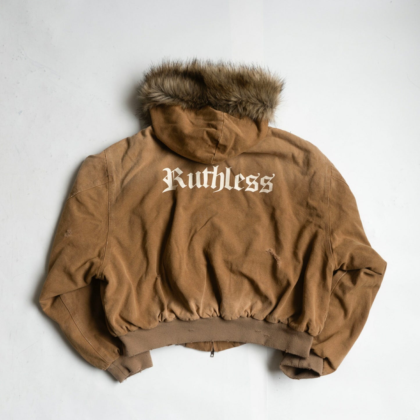 Protocol Index Detachable Fur Hooded Work Jacket Size L