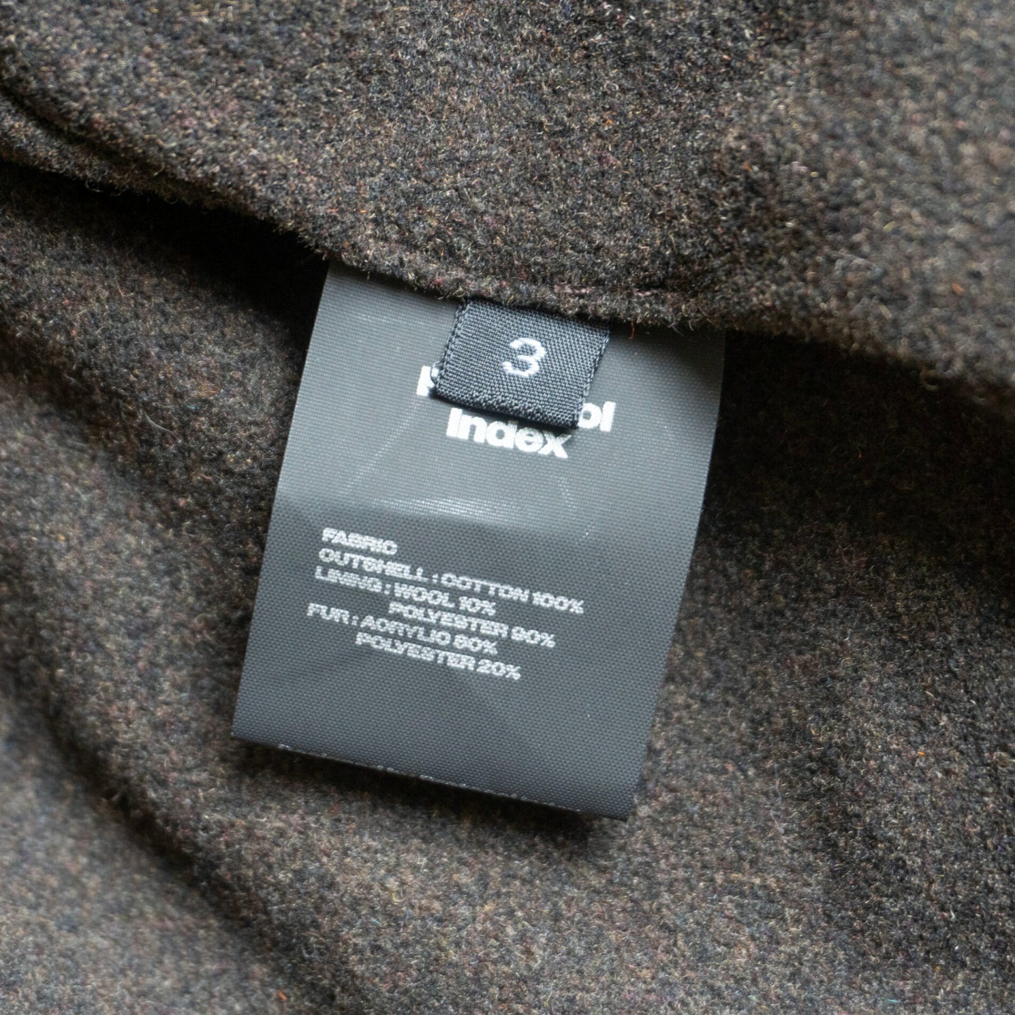 Protocol Index Detachable Fur Hooded Work Jacket Size L