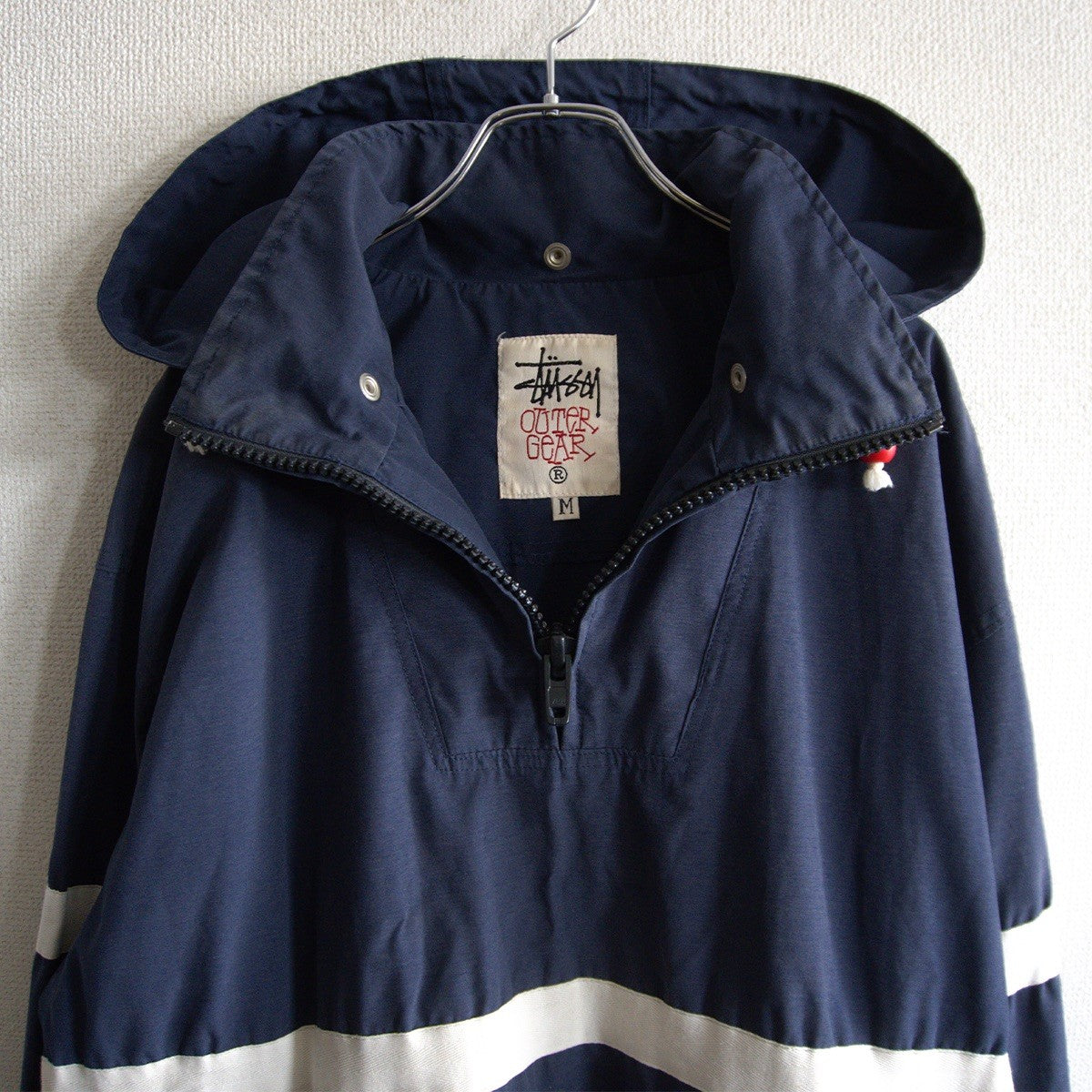 USA 90s Old Stussy Sailing Jacket with Hood Size M