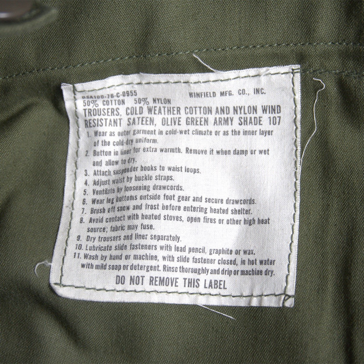 US ARMY 70s M-65 Field Cargo Pants Size SMALL/SHORT