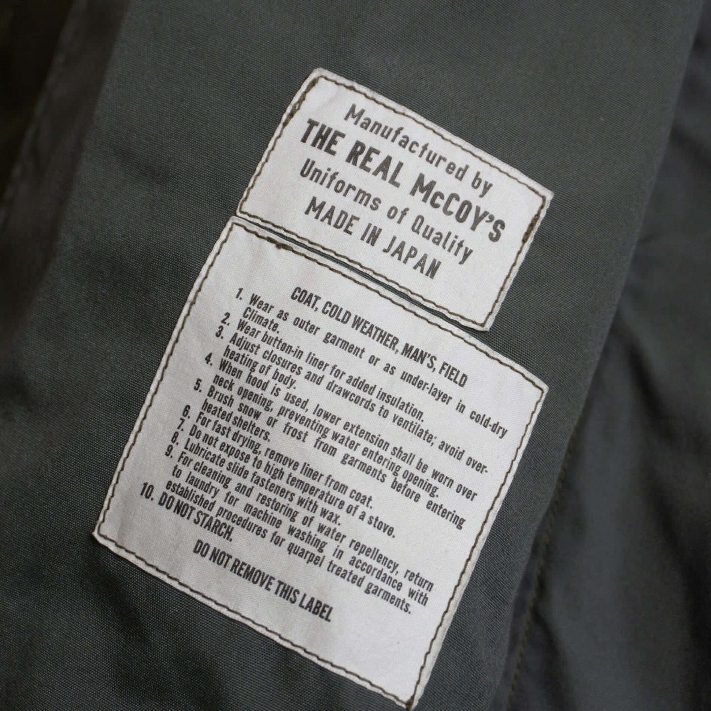 THE REAL MCCOY'S Junction City M-65 2nd Type Field Size L