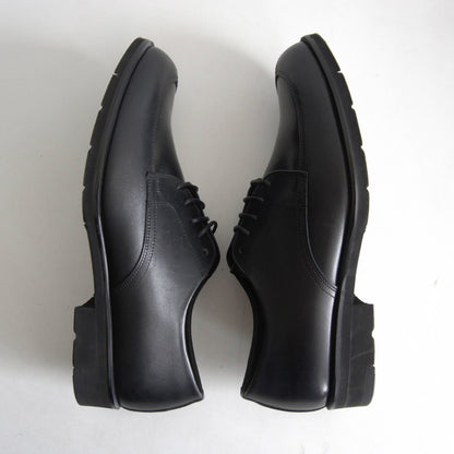 REGAL U-Tip Leather Derby Shoes Black Size 25EEE