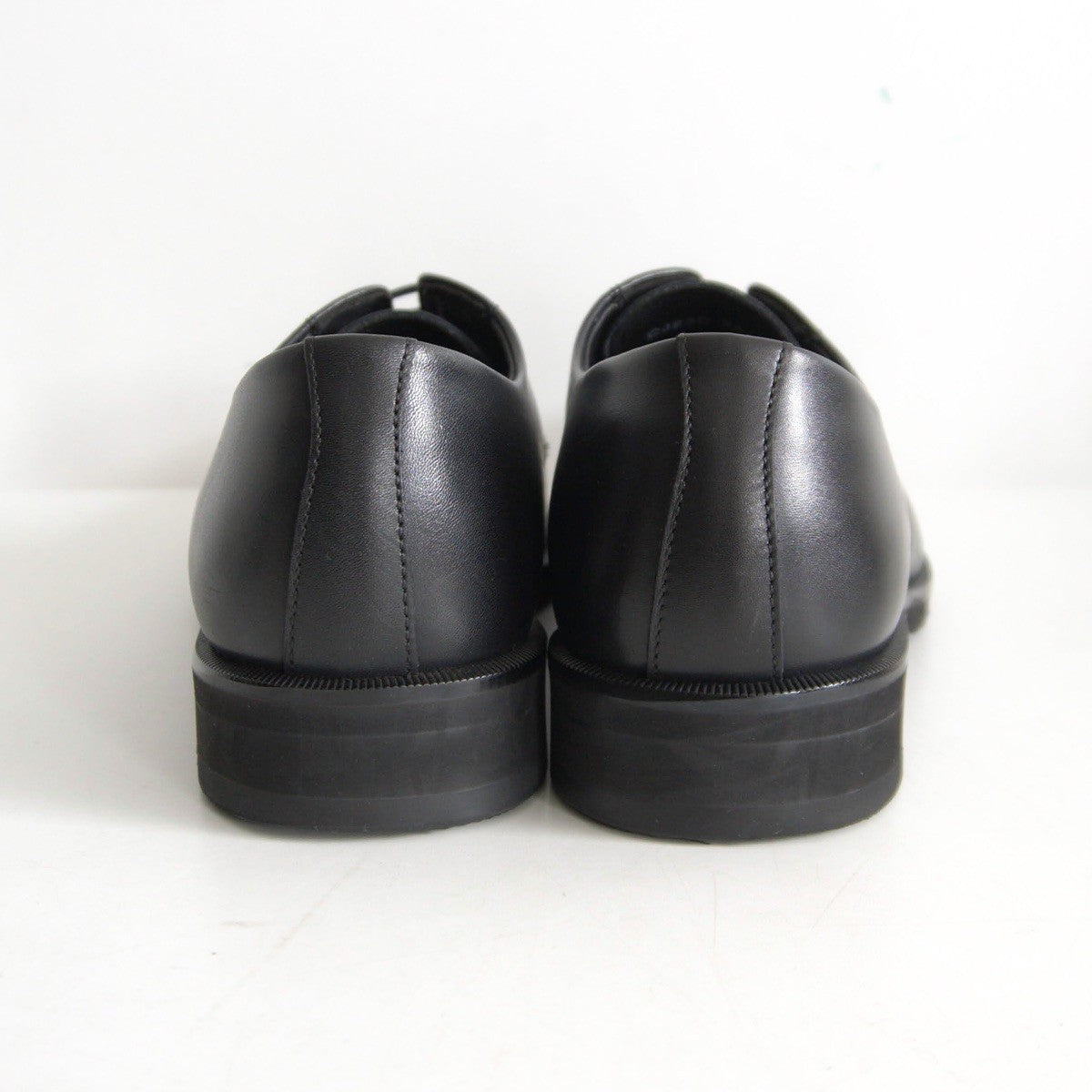 REGAL U-Tip Leather Derby Shoes Black Size 25EEE