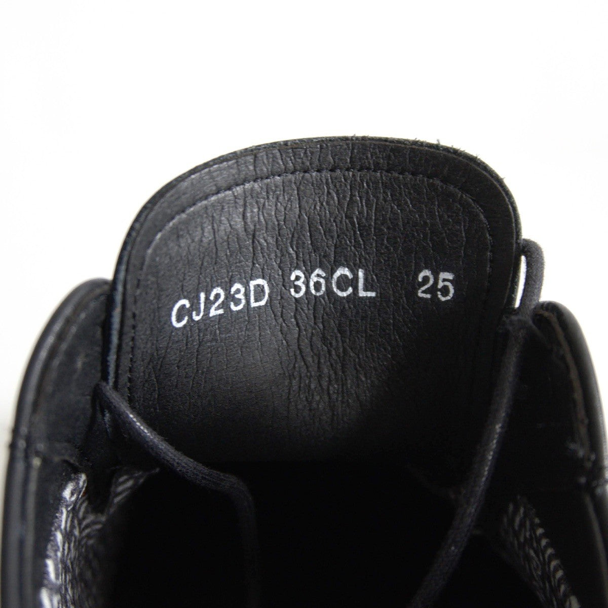 REGAL U-Tip Leather Derby Shoes Black Size 25EEE