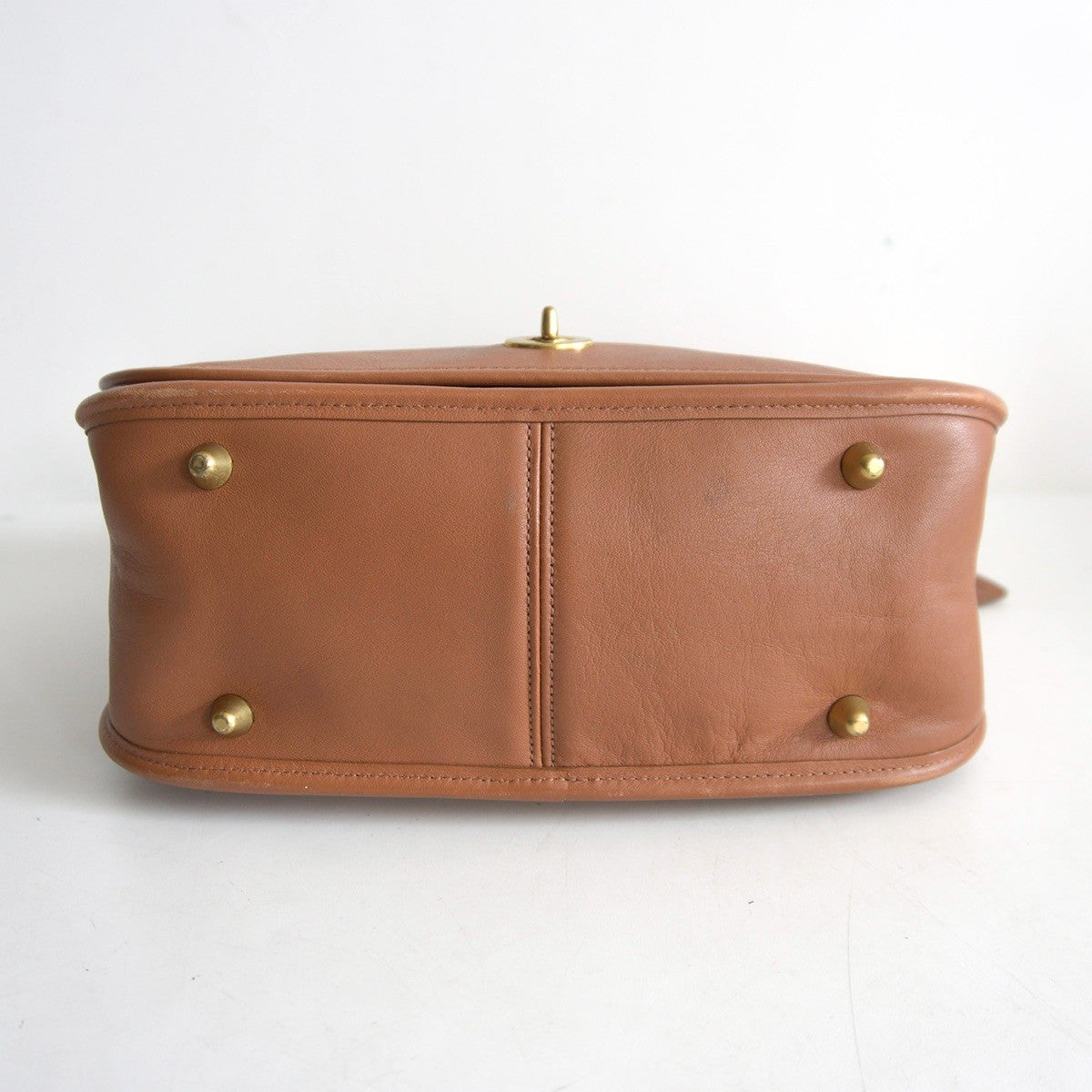 OLD COACH Brown Leather Shoulder Bag Size ONE SIZE