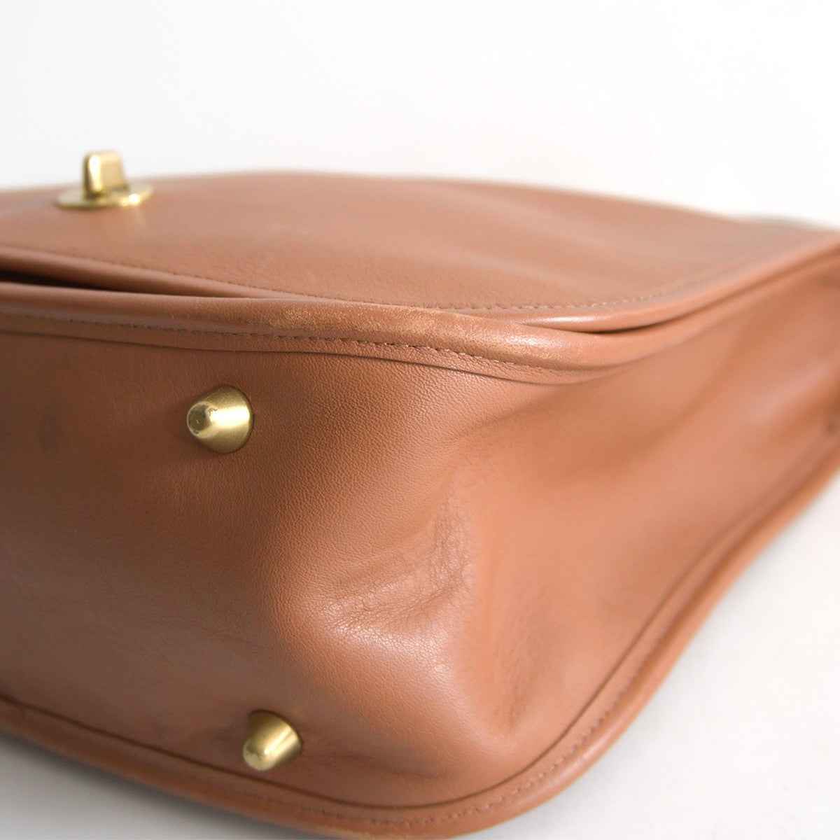 OLD COACH Brown Leather Shoulder Bag Size ONE SIZE