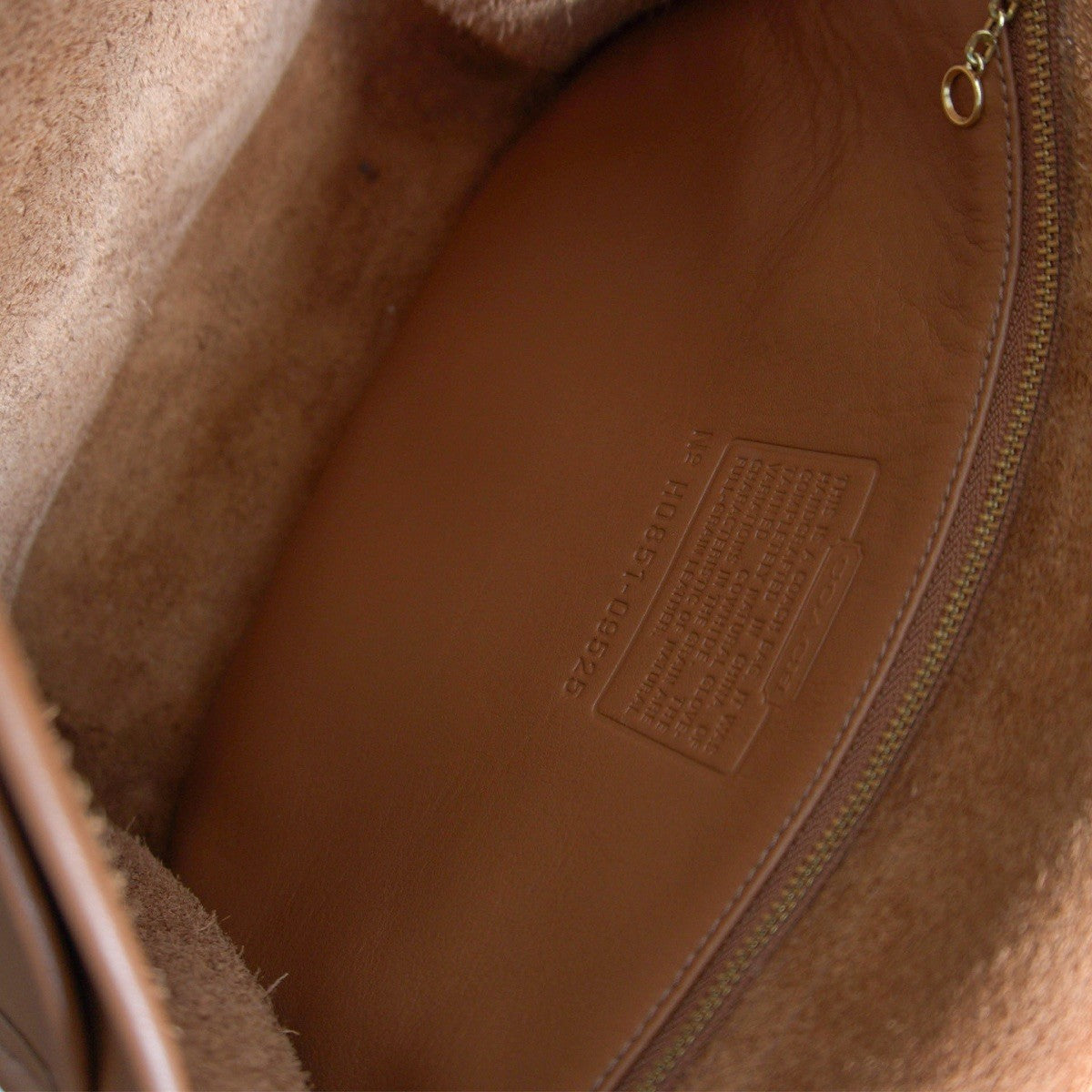 OLD COACH Brown Leather Shoulder Bag Size ONE SIZE