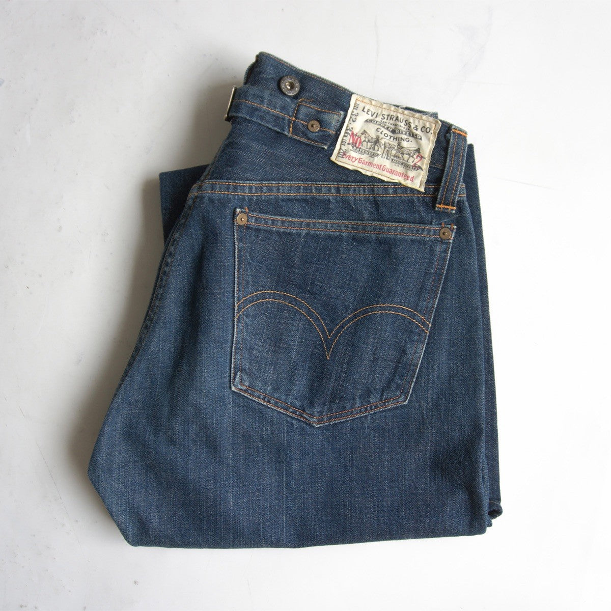 LEVI'S Valencia 201XX Big E Denim Jeans USA Made Size 32×36