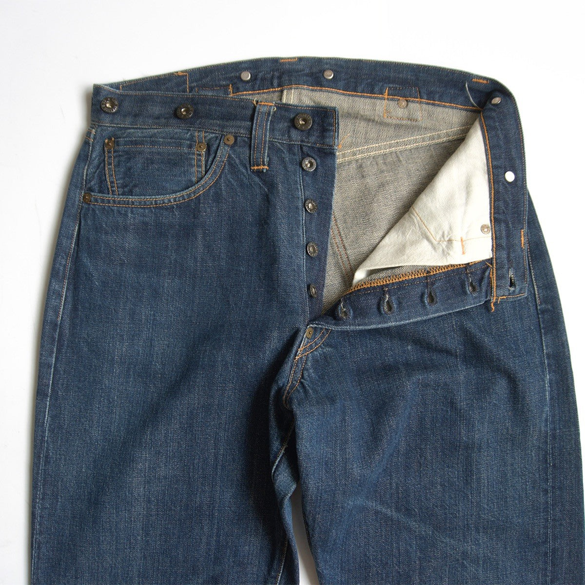 LEVI'S Valencia 201XX Big E Denim Jeans USA Made Size 32×36